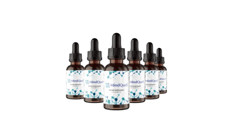 MindQuell natural memory support drops with 365-day money-back guarantee and free US shipping