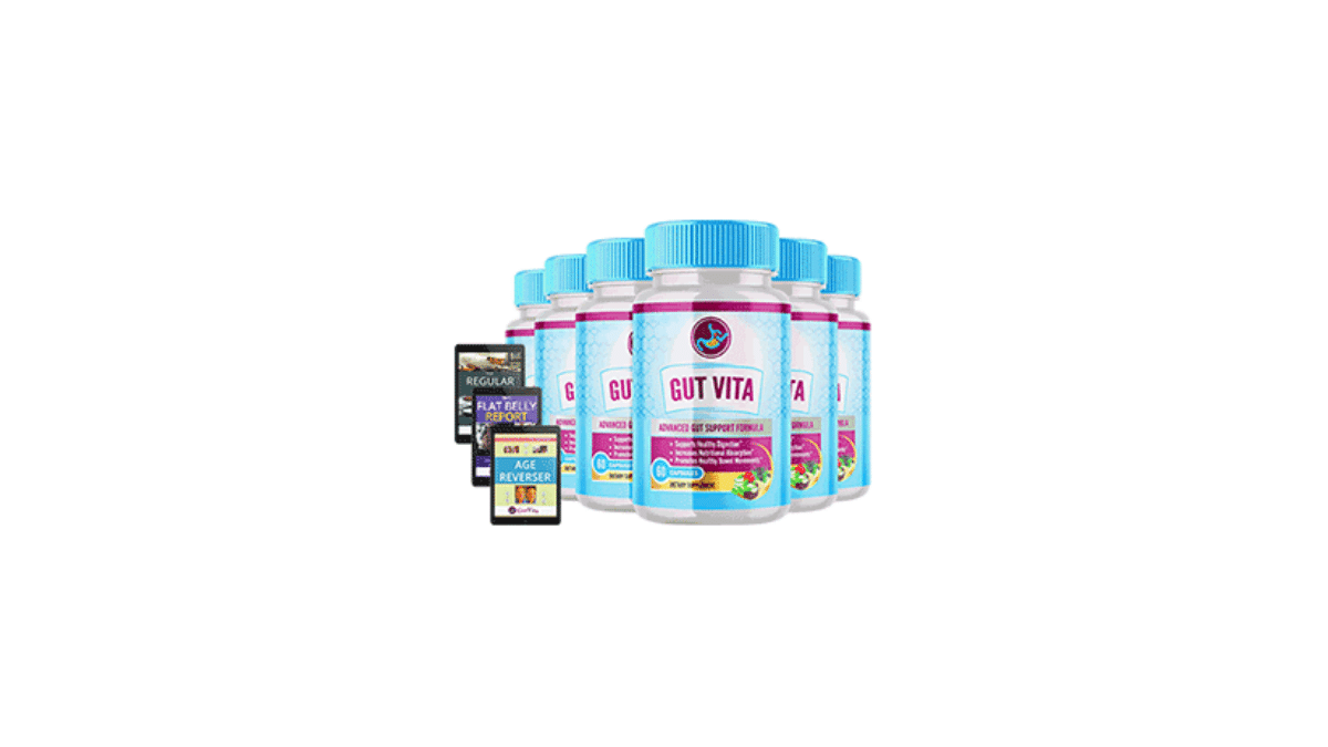 Gut Vita natural digestive support supplement for gut health, bloating relief, and smooth daily digestion 2025