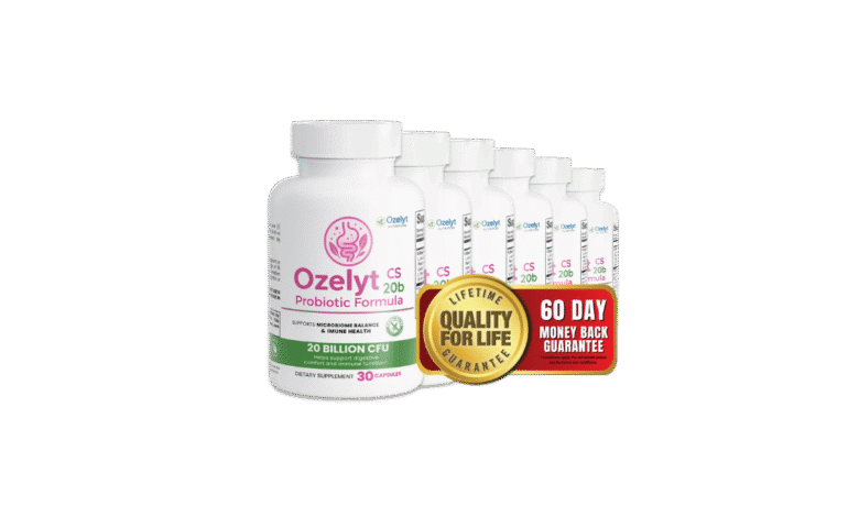 Ozelyt CS 20b probiotic bottle for women’s gut and vaginal health – once-daily supplement review 2025